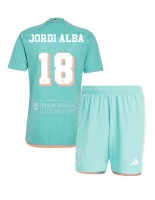 Inter Miami Jordi Alba #18 Alternativní dres pro děti 2024-25 Krátký Rukáv (+ trenýrky)